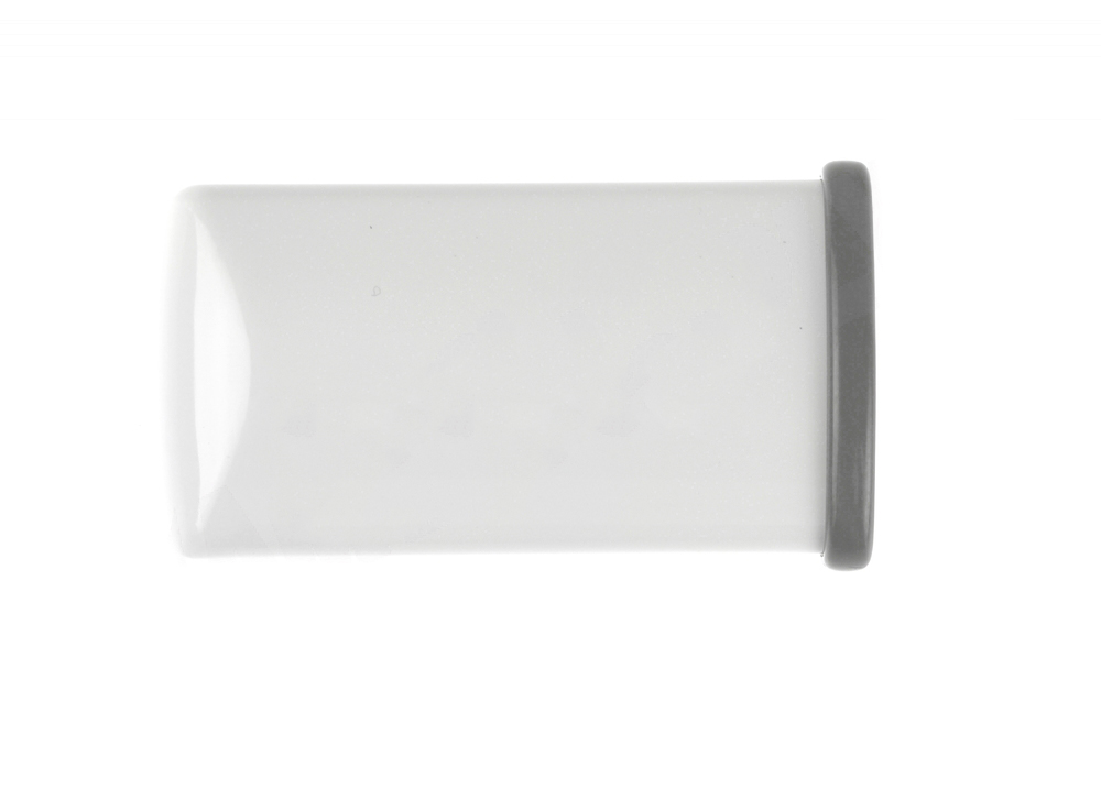 297309800 - Genuine OEM Frigidaire Refrigerator/Freezer Door Handle Trim, White with Grey